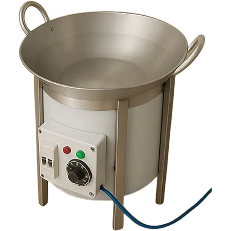 Commercial  Round Table Top Electric Kadhai,3000W, SS Body thumbnail 1