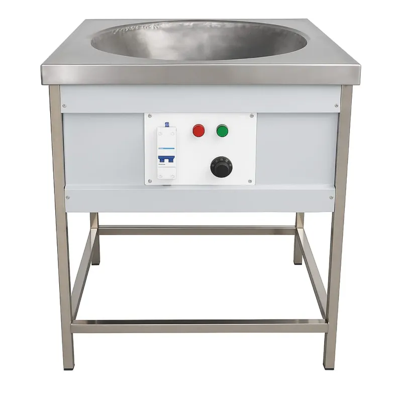 Heavy Duty 20 Inches Square Electric Kadai Standing with MCB Feature, thumbnail 1