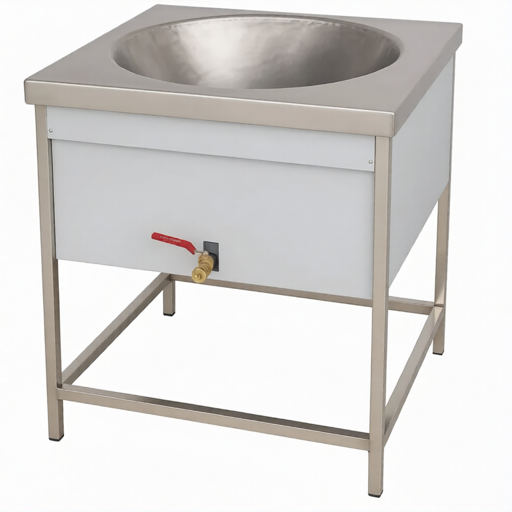 Heavy Duty 20 Inches Square Electric Kadai Standing with MCB Feature, thumbnail 3