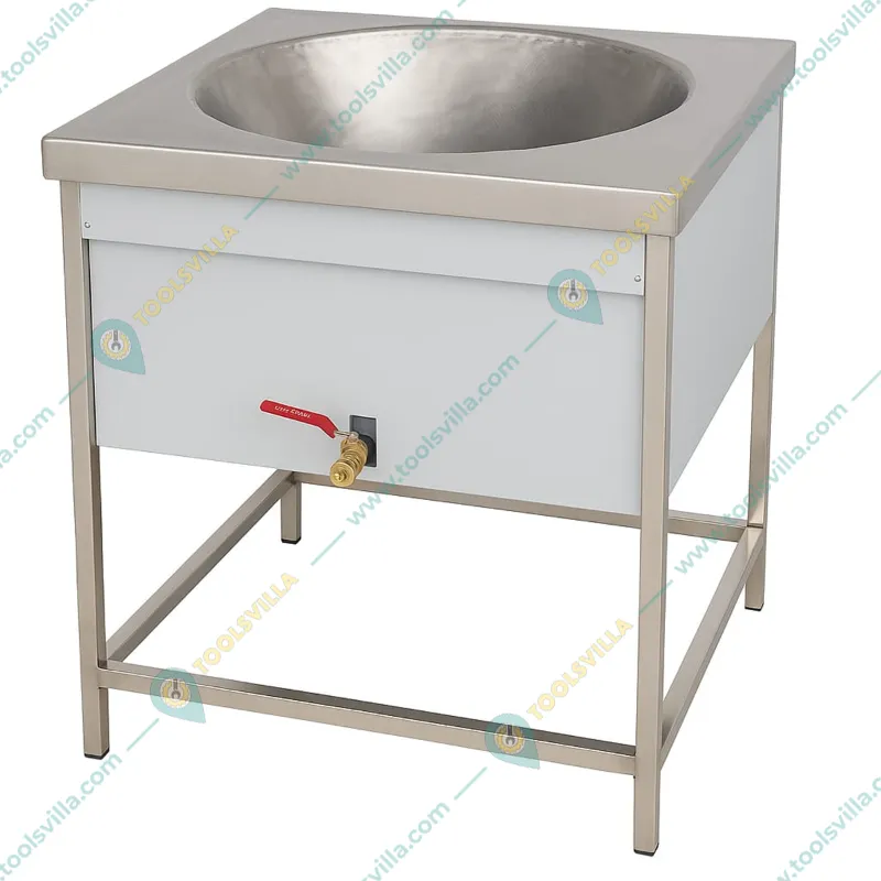 Heavy Duty 20 Inches Square Electric Kadai Standing with MCB Feature, thumbnail 3