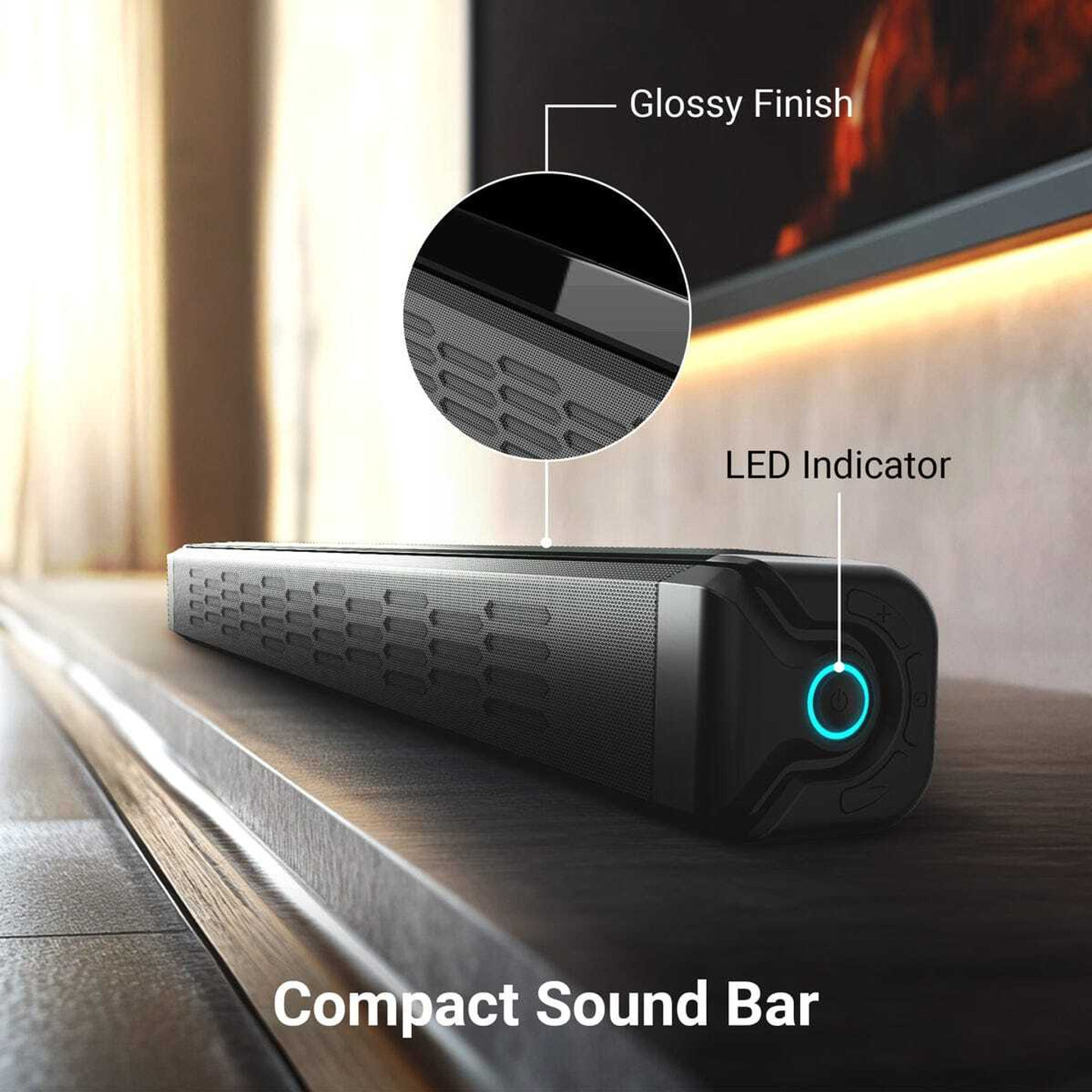 ZEBRONICS JUKE BAR 1610 42 W Bluetooth Soundbar (Black, Stereo Channel) | bluetooth speakers Memory Card Slot thumbnail 3