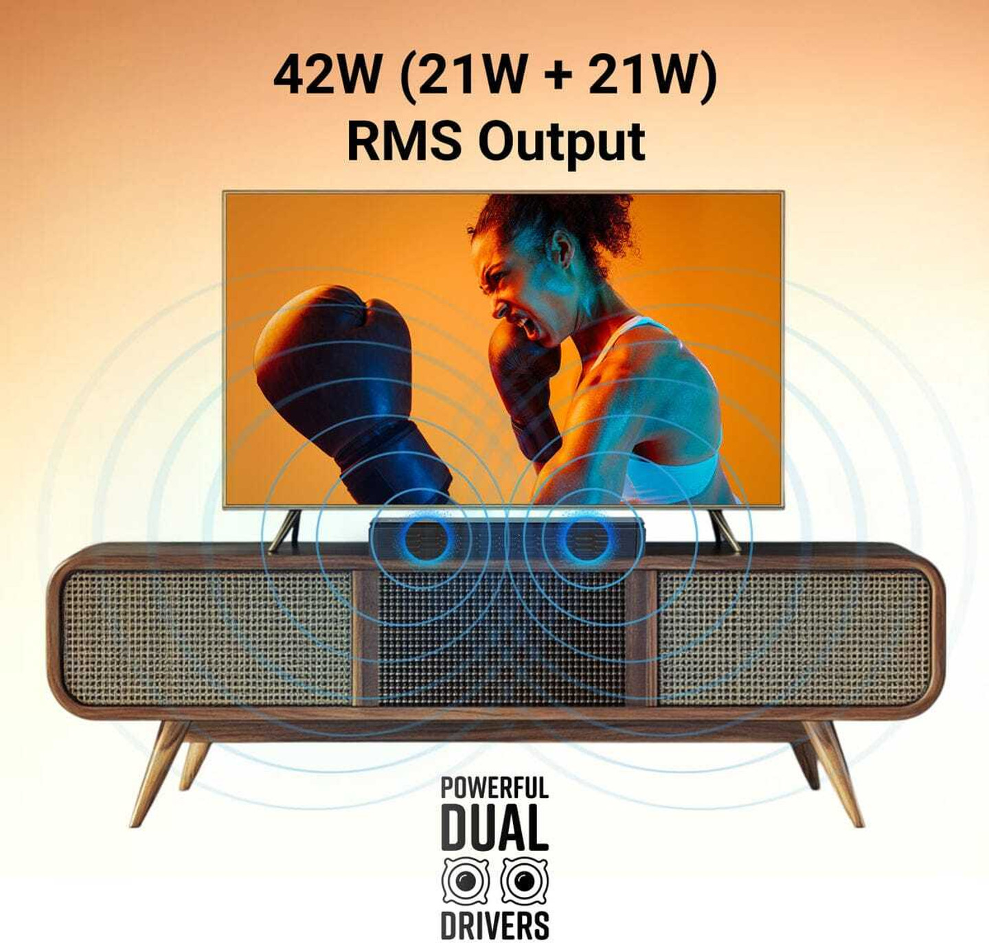 ZEBRONICS JUKE BAR 1610 42 W Bluetooth Soundbar (Black, Stereo Channel) | bluetooth speakers Memory Card Slot thumbnail 5