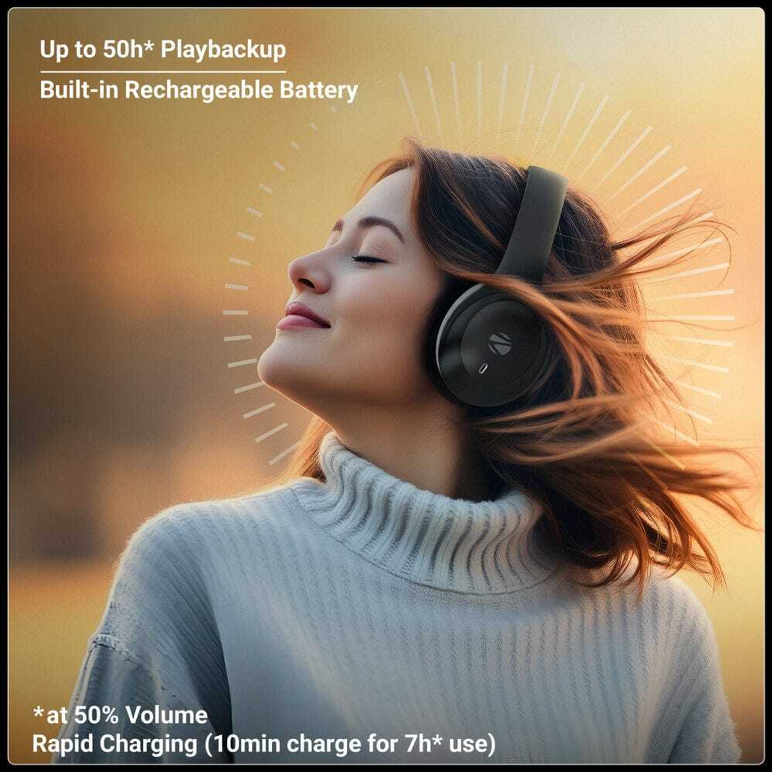 Visit brand store ZEBRONICS Zeb Paradise Neo R Black Bluetooth & Wired Gaming Headset (Black, On the Ear) | Wireless Headphone | gaming and daily use headphone thumbnail 3