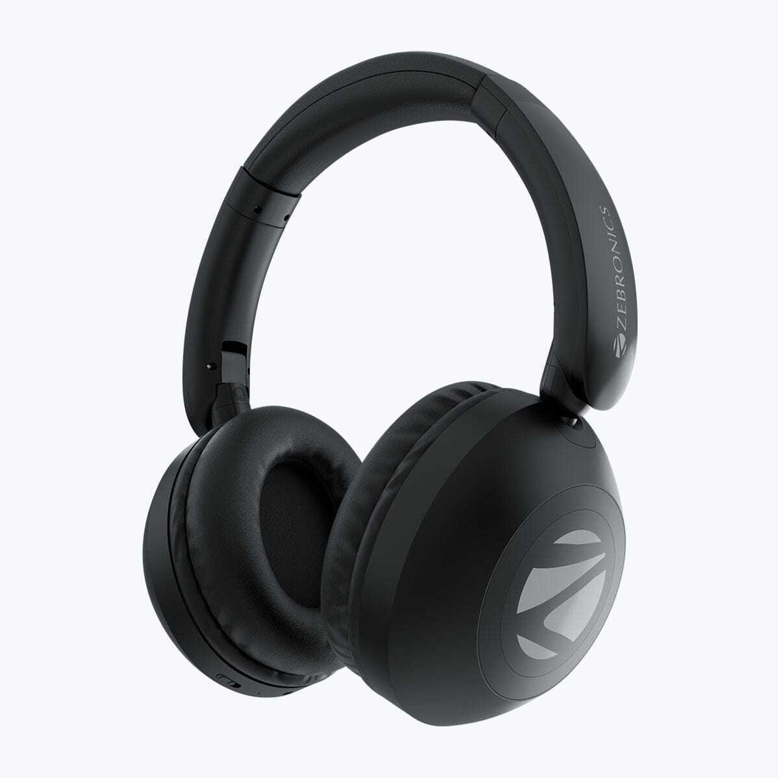 ZEBRONICS ZEB BOOM Black Bluetooth & Wired Headset (Black, True Wireless)| Wireless Headphone | daily use headphone image