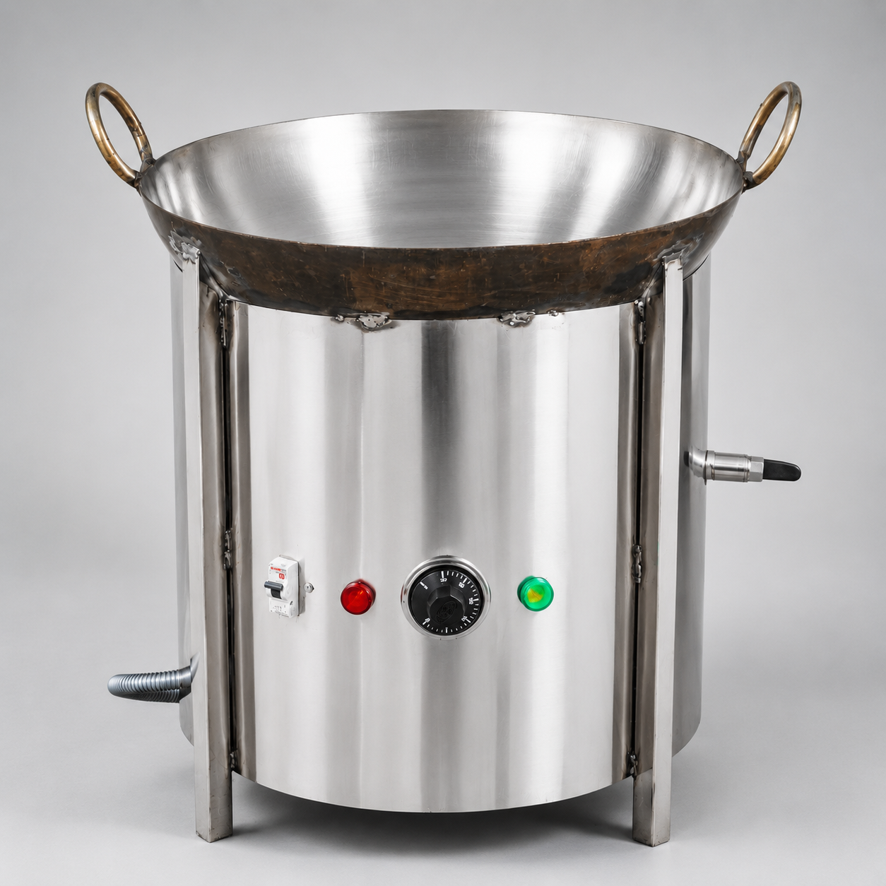 Commercial Round Table Top Electric Kadhai,6000W, SS Body thumbnail 2